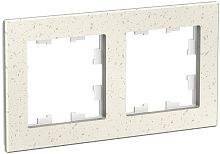 Рамка универсальная Systeme Electric AtlasDesign Nature 2-м. мрамор крем роял картинка